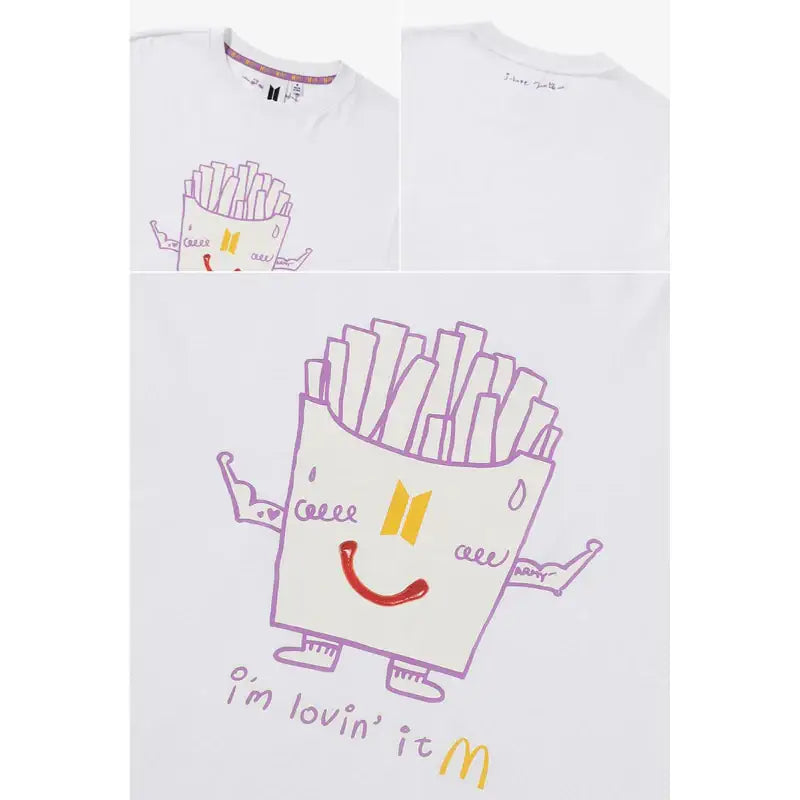 BTS x McD - Saucy Short Sleeve T-Shirt - BTS - Clothing - Harumio