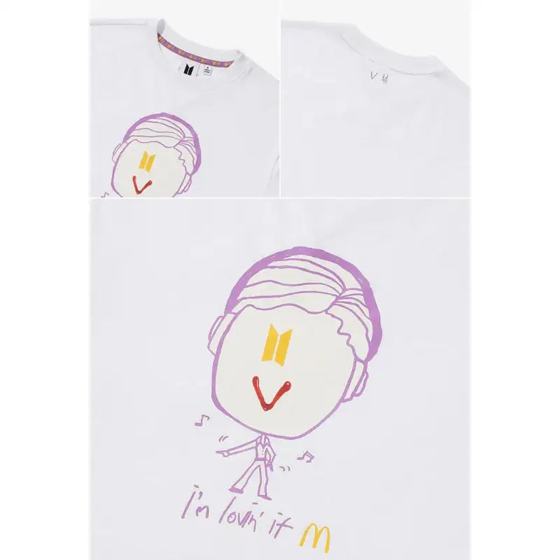 BTS x McD - Saucy Short Sleeve T-Shirt - BTS - Clothing - Harumio