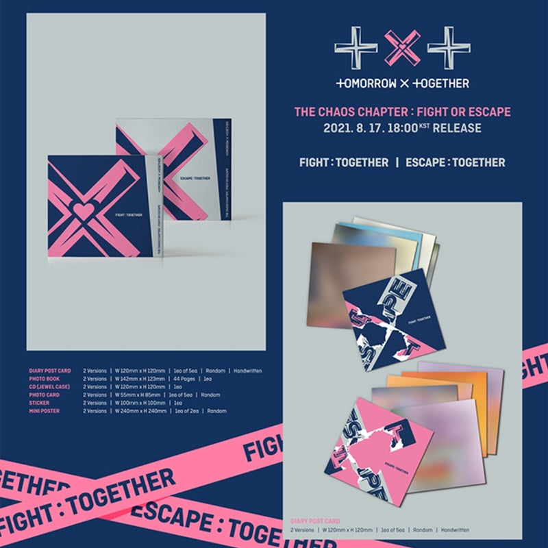 TXT - The Chaos Chapter: FIGHT OR ESCAPE (TOGETHER Ver.) - TXT - Albums - Harumio