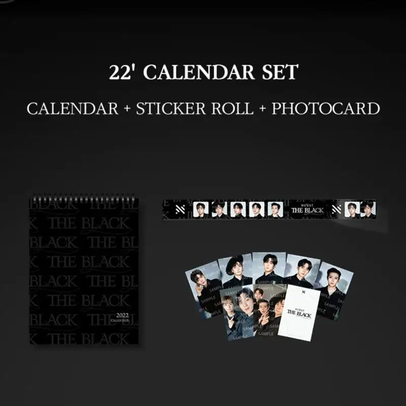 NU'EST - THE BLACK - 2022 Calendar Set - NU'EST - Calendar - Harumio