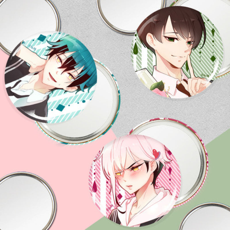 Excuse Me, but the World Will Be Gone for a While - White Day Round Pin Mirror