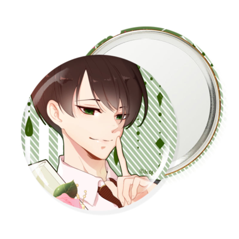 Excuse Me, but the World Will Be Gone for a While - White Day Round Pin Mirror