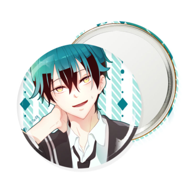 Excuse Me, but the World Will Be Gone for a While - White Day Round Pin Mirror