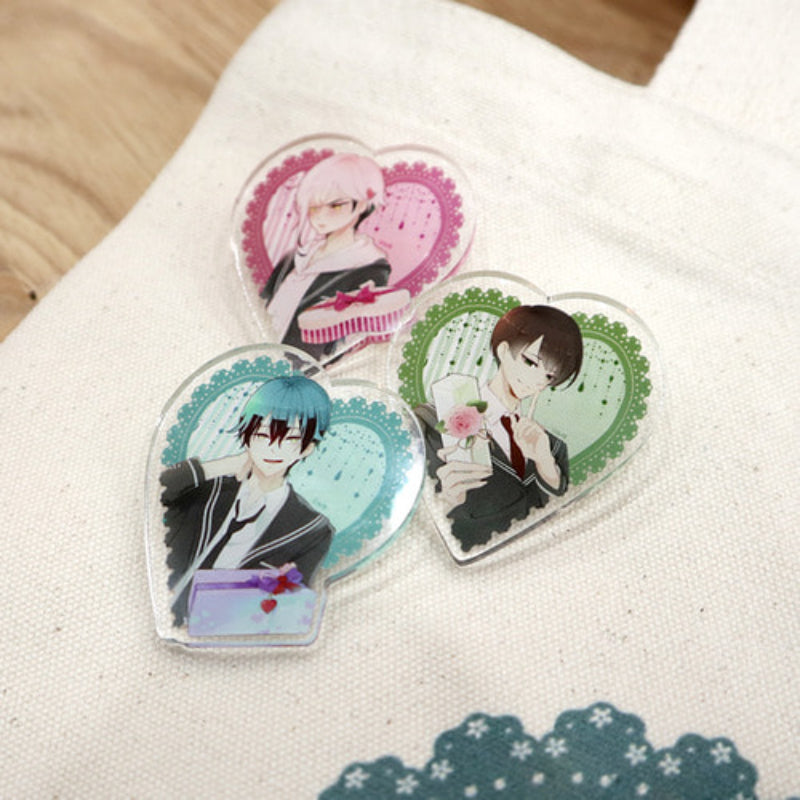 Excuse Me, but the World Will Be Gone for a While - White Day Edition Acrylic Badges