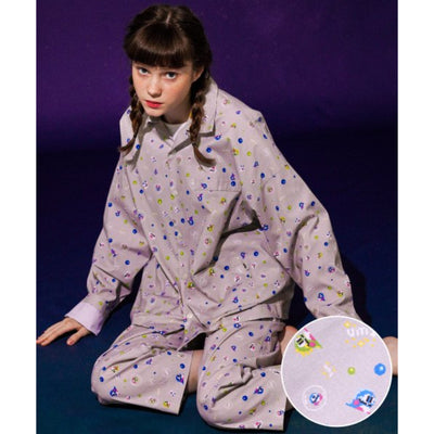 TWN x Bubble Bobble - Bubble Pattern Pajamas Set