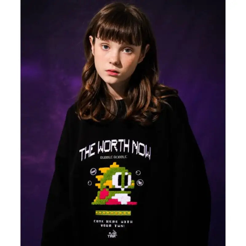 TWN x Bubble Bobble - Bubble Round Neck Sweater - TWN - Clothing - Harumio