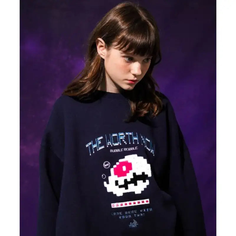 TWN x Bubble Bobble - Bubble Round Neck Sweater - TWN - Clothing - Harumio