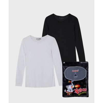 Basic House x Samyang - Warm Essential Women's Round Neck Long Sleeve T-Shirt