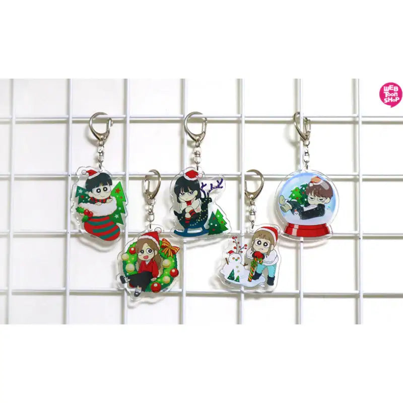 Love Revolution - 'Christmas' SD Acrylic Keyring - Webtoon Shop - Keyring - Harumio