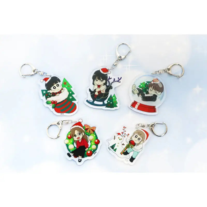 Love Revolution - 'Christmas' SD Acrylic Keyring - Webtoon Shop - Keyring - Harumio