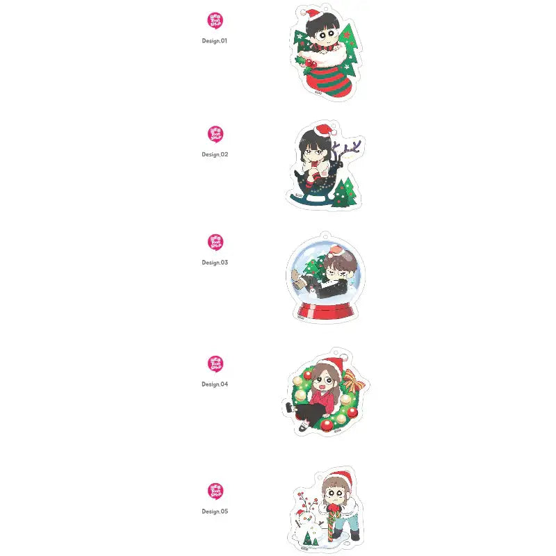 Love Revolution - 'Christmas' SD Acrylic Keyring - Webtoon Shop - Keyring - Harumio