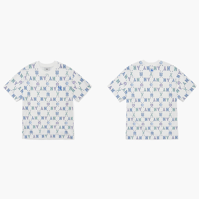 MLB Korea - Summer Color NY Monogram Short Sleeve T-Shirt