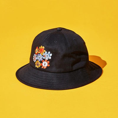 BT21 - Flower Collection - Bucket Hat - Black