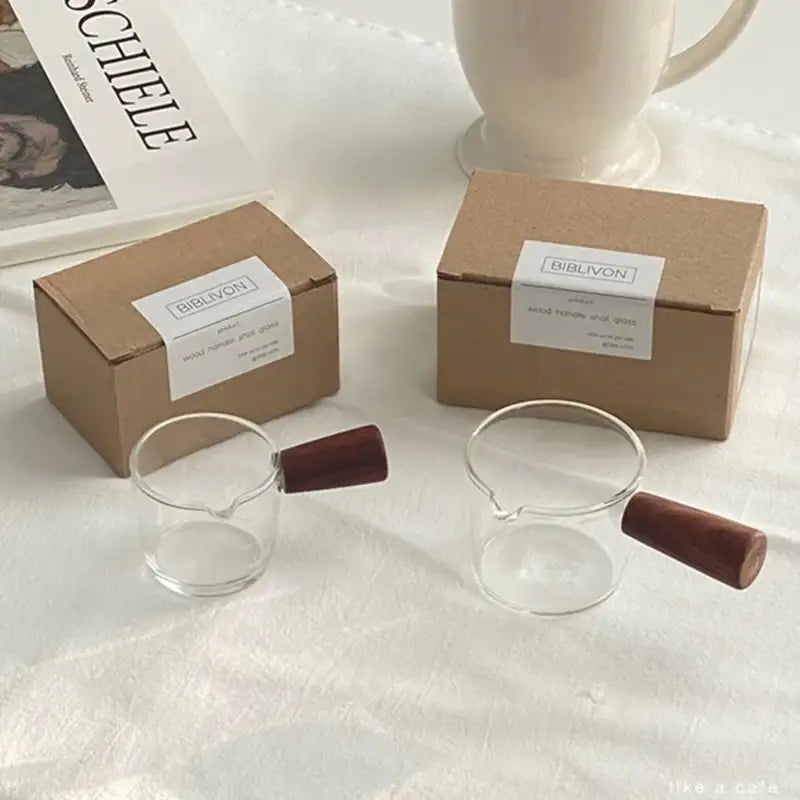 Like A Cafe - Wood Handle Shot Glass - Like A Cafe - Home & Living - Harumio