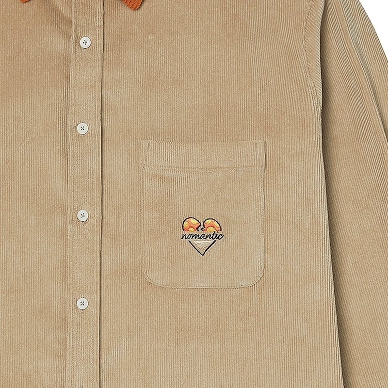 Beyond Closet x MapleStory - Dot Mix Corduroy Oversized Shirt