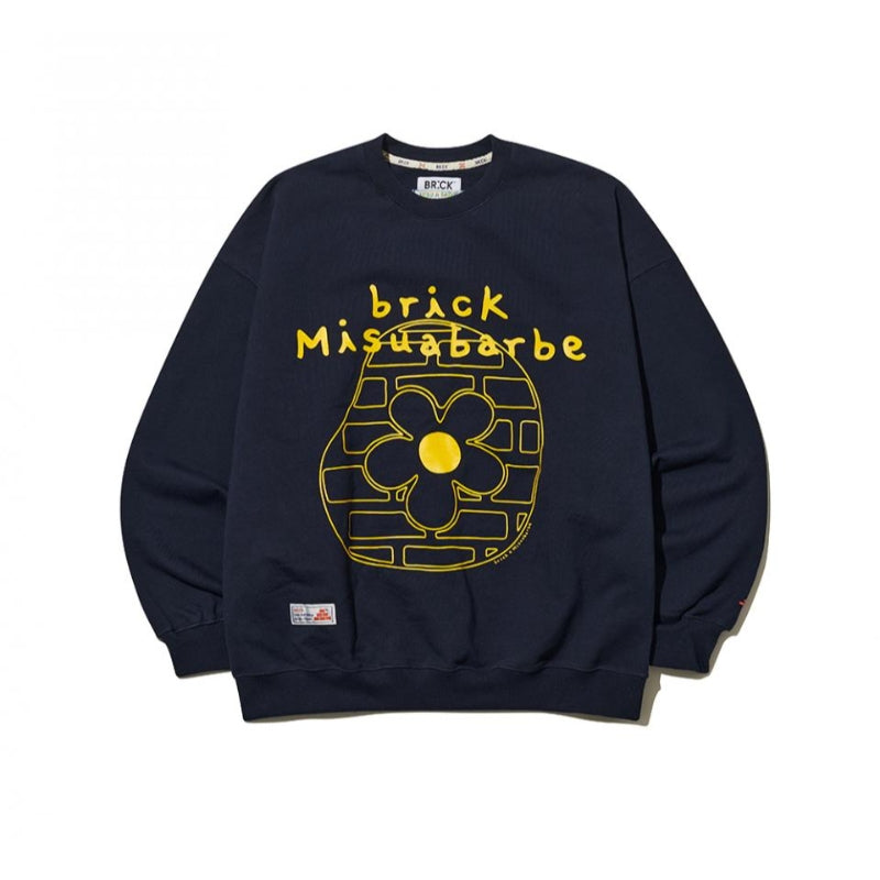 MISU A BARBE x BRICK - Mix Logo Sweatshirt