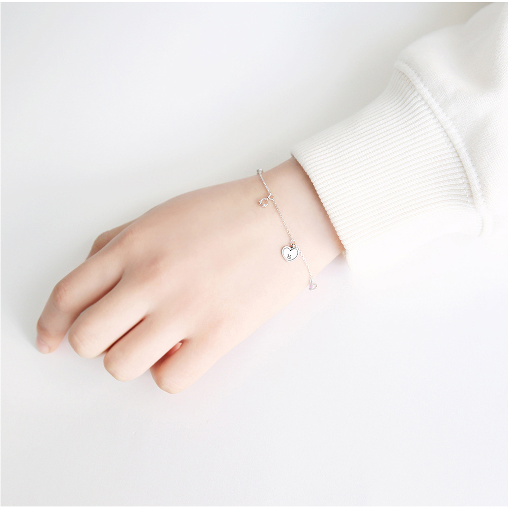 BT21 x OST - Tata Silver Bracelet - OST - Bracelets - Harumio