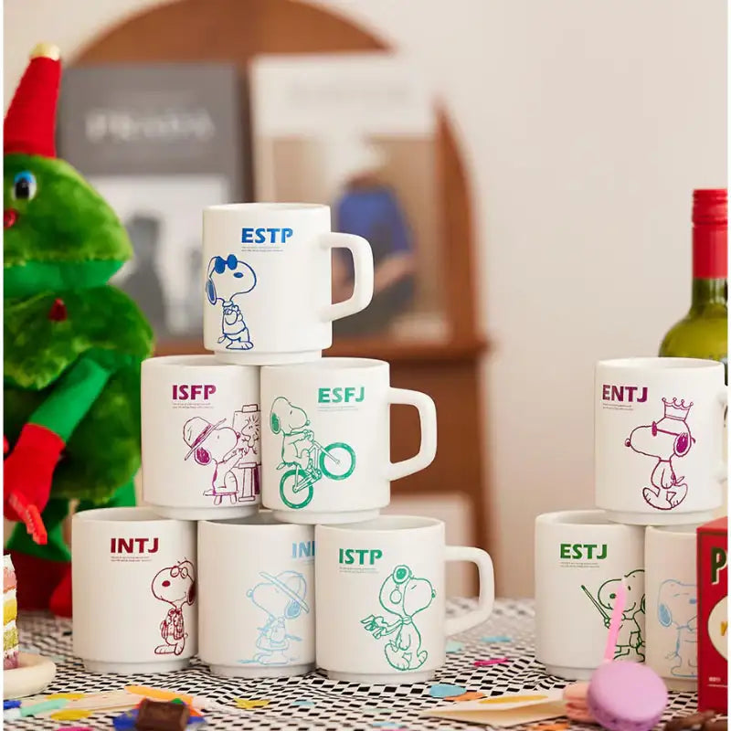 Bo Friends x Peanuts - Snoopy MBTI Mug - Bo Friends - Mugs - Harumio