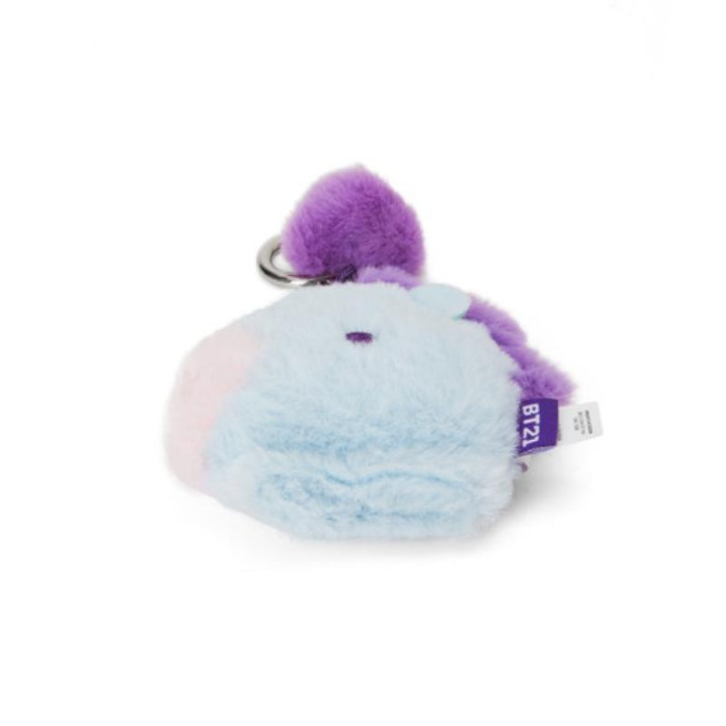 BT21 - Baby Flat Fur Face Bag Charm - Purple Heart Edition