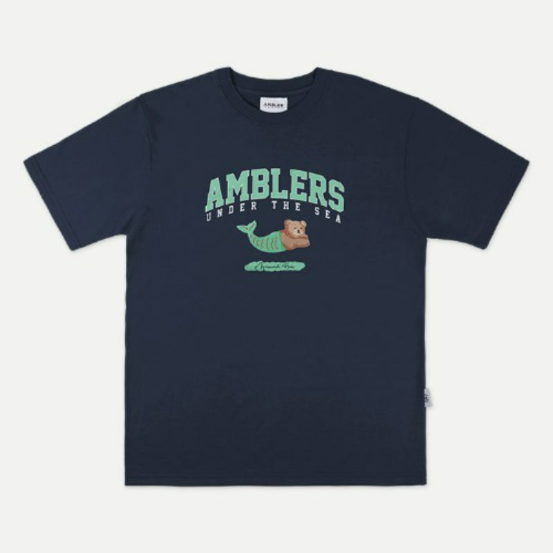 Ambler - Mermaid Bear Unisex Overfit T-shirt