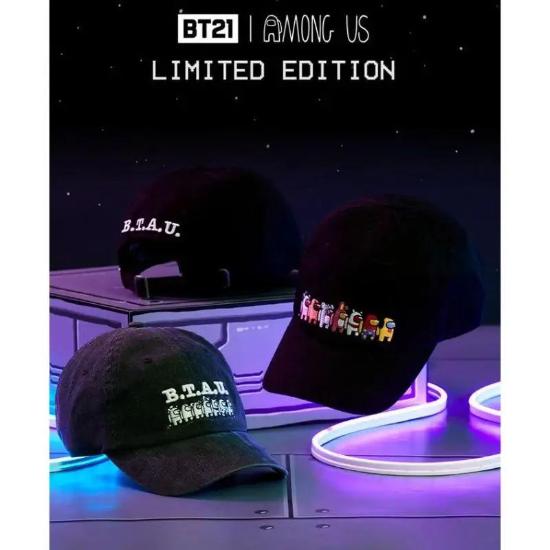 BT21 x AMONG US - Embroidered Ball Cap - Limited Edition - LINE FRIENDS - Ball Cap - Harumio