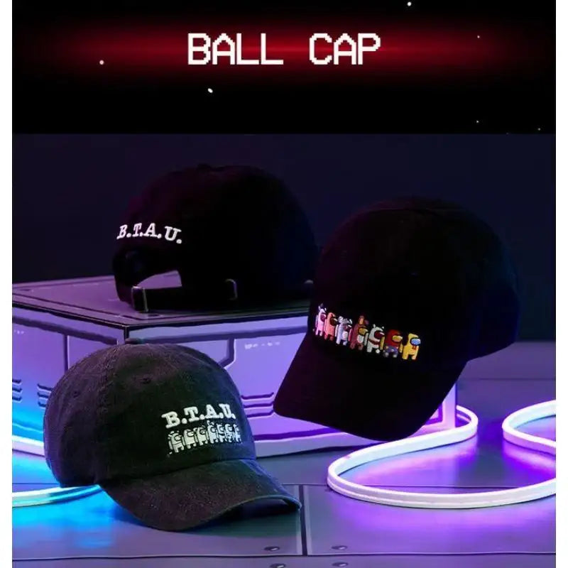 BT21 x AMONG US - Embroidered Ball Cap - Limited Edition - LINE FRIENDS - Ball Cap - Harumio