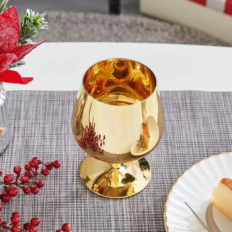 Korean All Gold - Wine Glass & Brandy Glass - Modern House - Wine Glass - Harumio