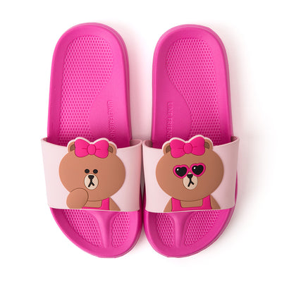 Line Friends - Choco Two Face Slipper - Shoes - Harumio