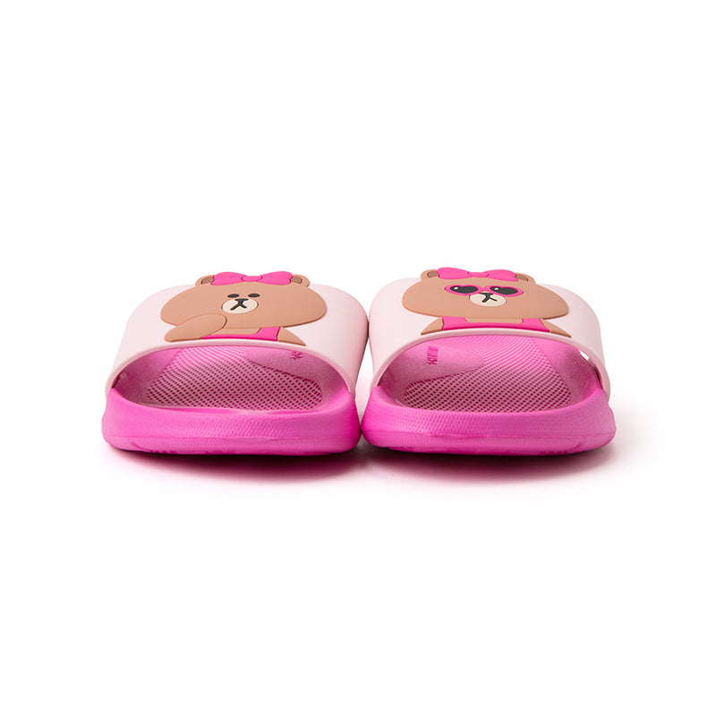 Line Friends - Choco Two Face Slipper - Shoes - Harumio