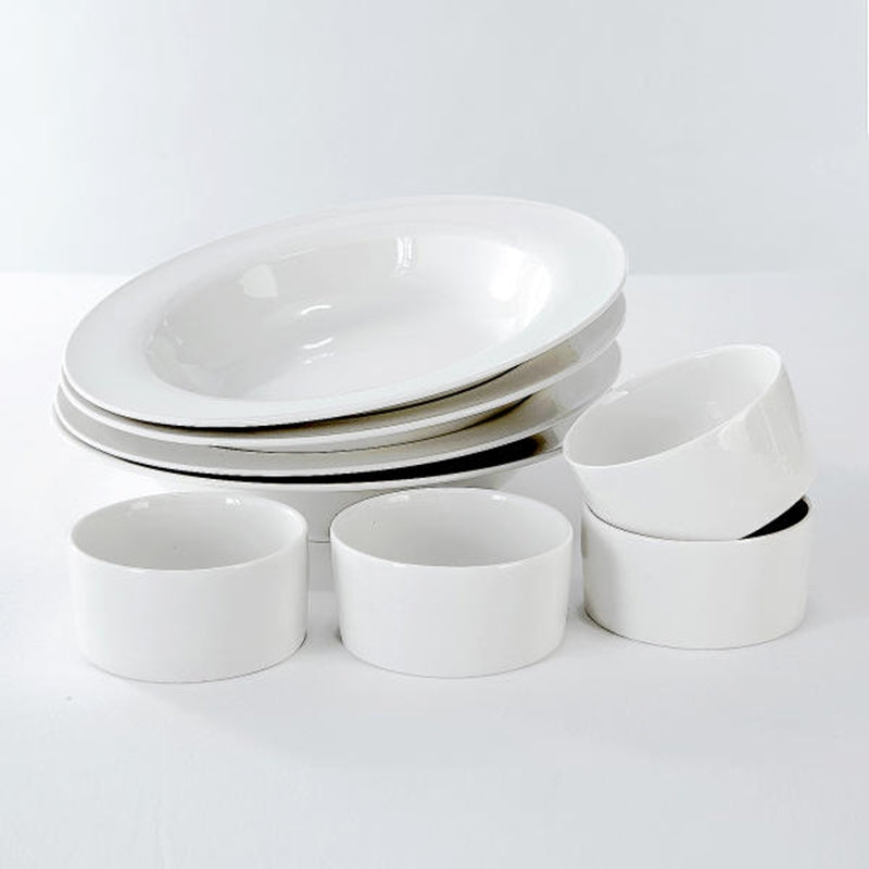 Korean Pasta Bowl & Ramekin Set