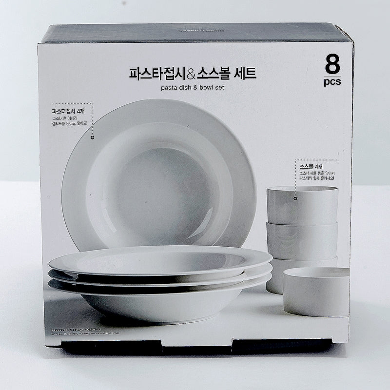 Korean Pasta Bowl & Ramekin Set