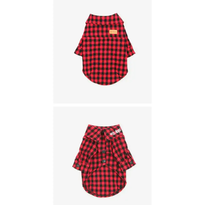 ITSDOG - Pet Gingham Checked Shirt - ITSDOG - Pet Clothes - Harumio