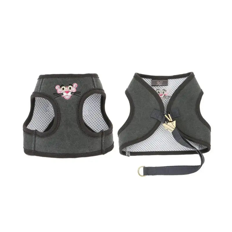 ITSDOG - Pet Pink Panther Charcoal Vest Harness - ITSDOG - Pet Clothes - Harumio