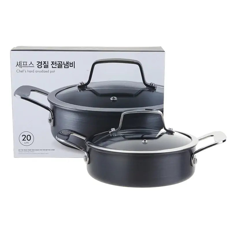 Korean Chef's Hard Anodized Pot - Modern House - Kitchenware - Harumio
