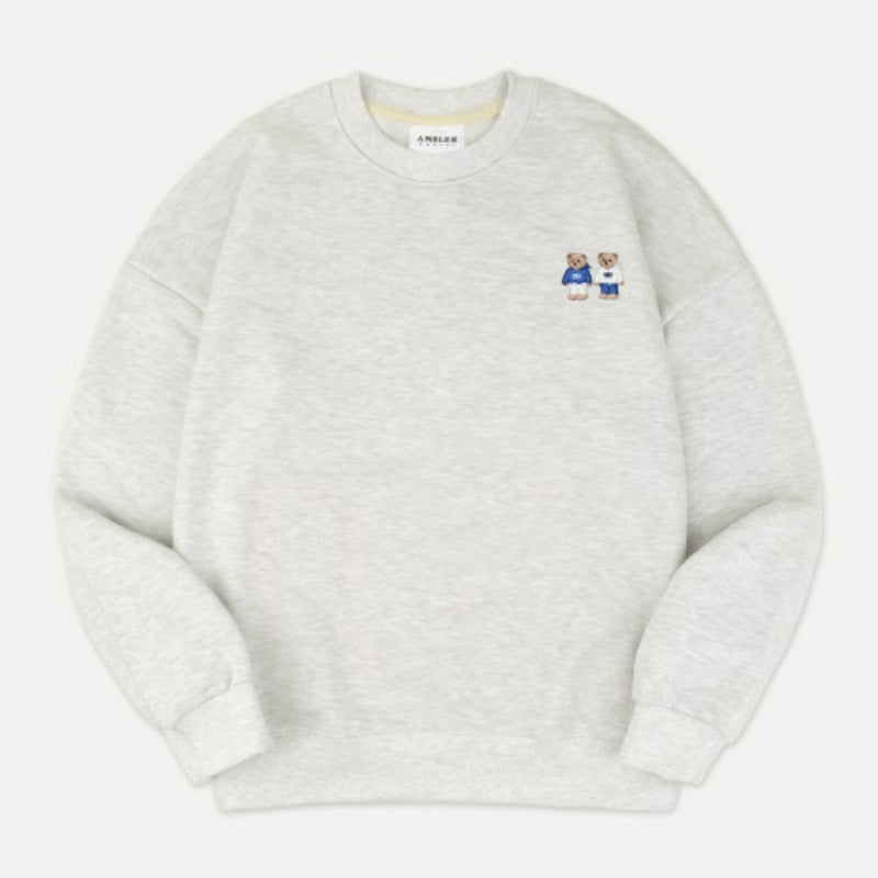 Ambler - Twinlook Bear Unisex Overfit Sweatshirt