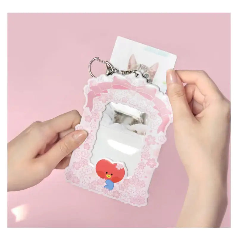 Monopoly x BT21 - Minini Photo Holder - Cherry Blossom - Monopoly - Photo Holder - Harumio