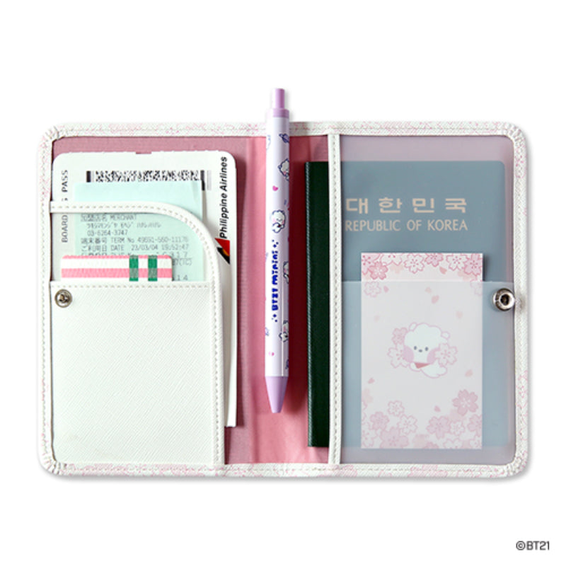 Monopoly x BT21 - Minini Passport Case - Cherry Blossom