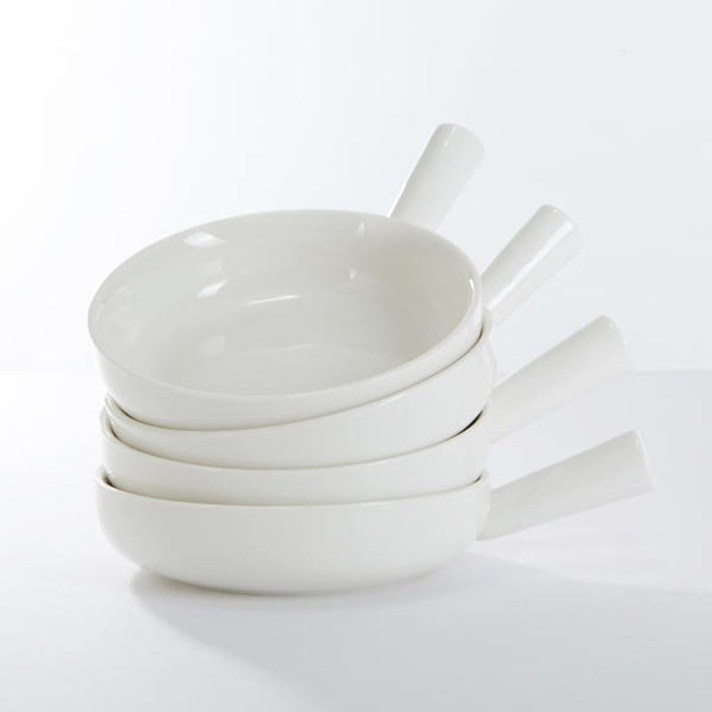 Korean White Handle Bowl Set