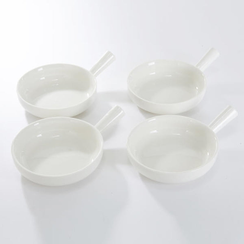 Korean White Handle Bowl Set