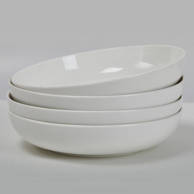 Korean Ivory Pasta Bowl 4P Set