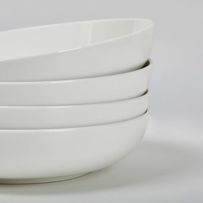 Korean Ivory Pasta Bowl 4P Set
