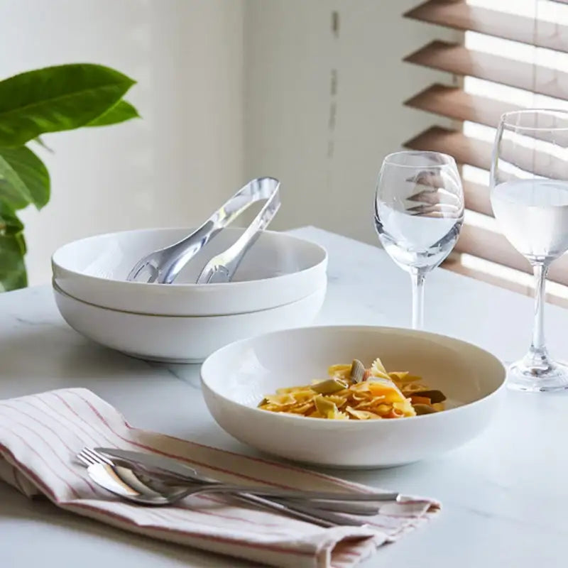 Korean Ivory Pasta Bowl 4P Set - Modern House - Kitchenware - Harumio