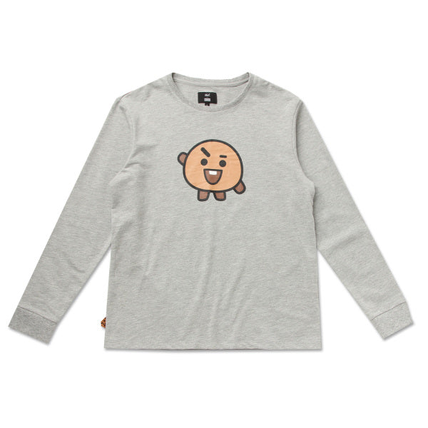 BT21 x Hunt Innerwear - Long Sleeve Polo Shirt - Shooky