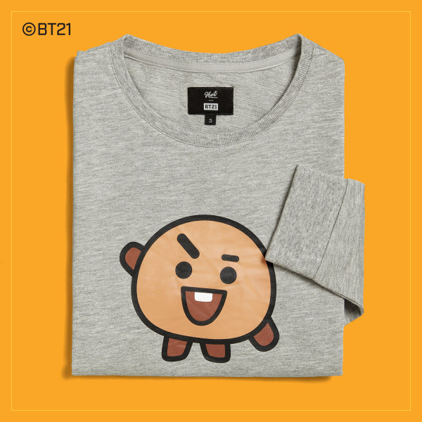 BT21 x Hunt Innerwear - Long Sleeve Polo Shirt - Shooky