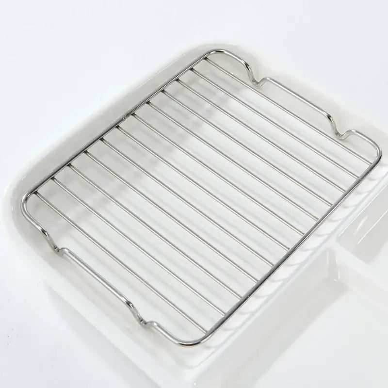 Korean Cutlet Plate With Wire Mesh Set 2P - Modern House - Kitchenware - Harumio