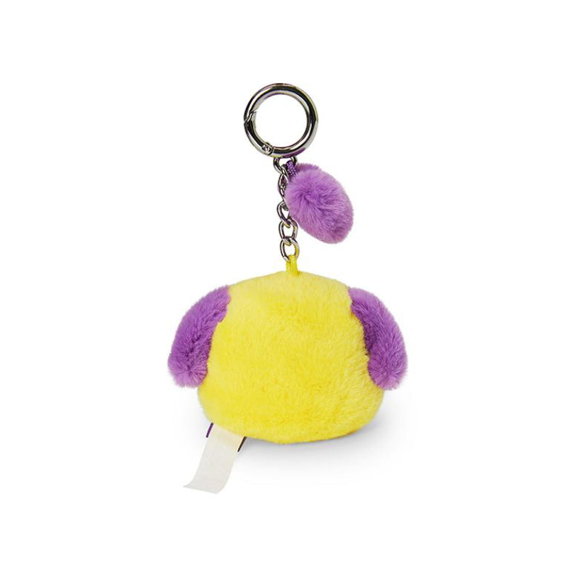 BT21 - Baby Flat Fur Face Bag Charm - Purple Heart Edition