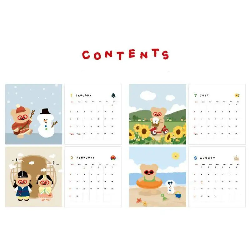 Teteum - 2022 Calendar - Teteum - Desk Calendar - Harumio