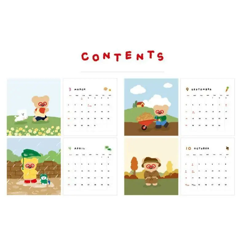 Teteum - 2022 Calendar - Teteum - Desk Calendar - Harumio