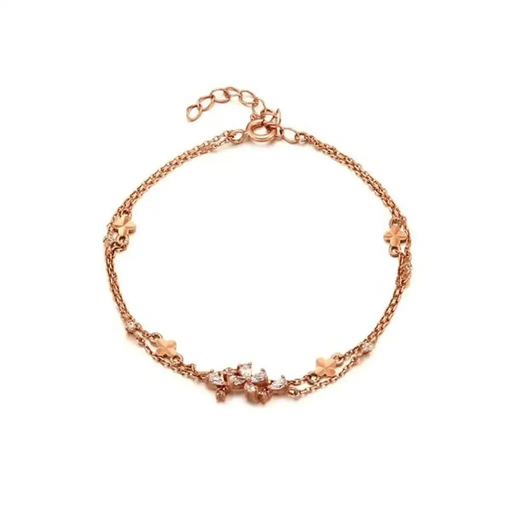 CLUE - Love Flower Silver Bracelet - CLUE - Jewelry - Harumio