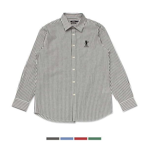 SPAO x Harry Potter - Motif Embroidered Striped Shirt